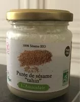 Mängden socker i Purée de sesame "Tahin"