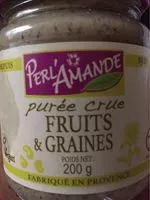 Mängden socker i Purées  fruits secs et graines