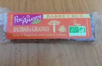 Mängden socker i Epicerie / Epicerie Sucrée / Barres De Céréales, Fruits