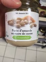 Mängden socker i Purée d'amande au sucre de canne