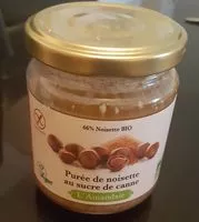 Mängden socker i Purée de noisettes au sucre de canne