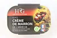 Mängden socker i Glace CREME DE MARRON de l'Ardèche, morceaux de marrons glacés