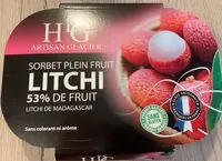 Mängden socker i Sorbet litchi