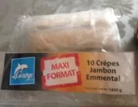 Mängden socker i 10 crèpes jambon emmental