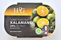 Mängden socker i Sorbet plein fruit KALAMANSI, 24% de fruit
