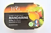Mängden socker i Sorbet plein fruit MANDARINE, 57% de fruit
