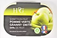 Mängden socker i Sorbet Pomme verte