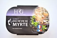 Mängden socker i Sorbet Eau de vie de Myrte