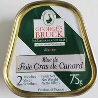 Mängden socker i Bloc de foie gras de canard
