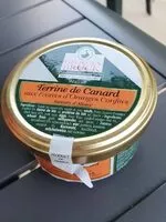 Mängden socker i Terrine de canard aux écorces d'oranges confites