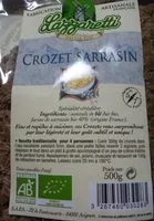 Mängden socker i Crozet Sarrasin