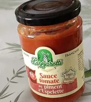 Mängden socker i Sauce tomate au piment d'Espelette
