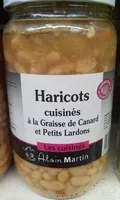 Mängden socker i Haricots cuisinés à la graisse de canard et petits lardons
