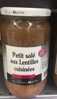 Mängden socker i Petit salé aux lentilles