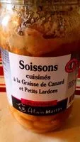Mängden socker i Soissons cuisinés