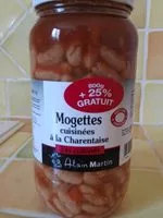 Mängden socker i Mogettes cuisinés à la charentaise