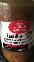 Mängden socker i Lentilles