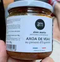 Mängden socker i Axoa de Veau au piment d’Espellette