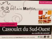 Mängden socker i Alain Martin confit de canard aux lentilles
