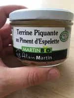 Mängden socker i Terrine piquante au piment d'Espelette