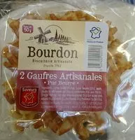 Mängden socker i 2 gaufres artisanales