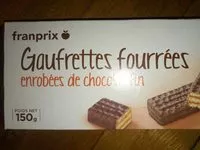 Mängden socker i Gaufrettes fourrées