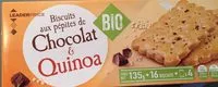 Mängden socker i Biscuits aux pepites de chocolat et quinoa