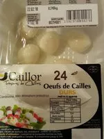 Mängden socker i 24 oeufs de caille cuits Caillor