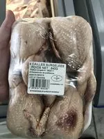 Mängden socker i 4 Cailles surgelées