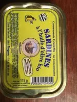 Mängden socker i Sardines a l’huile d’olive bio