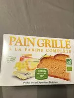 Mängden socker i Pain grillé à la farine complète