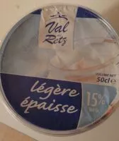 Mängden socker i Crème Épaisse