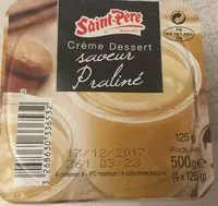 Mängden socker i Crème Dessert saveur Praliné