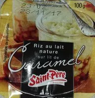 Riz au Lait Nature sur Lit de Caramel