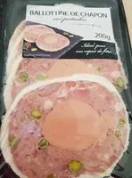 Mängden socker i Ballotine de chapon aux pistaches