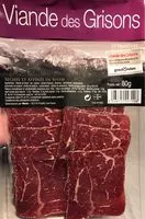 Mängden socker i Viande des grisons