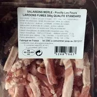Mängden socker i Lardons Fumés Qualité Standard