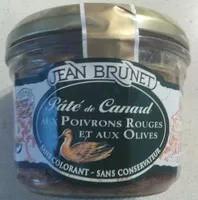 Mängden socker i Pâté de Canard aux Poivrons Rouges et aux Olives