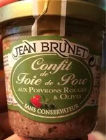 Mängden socker i Confit de foie de porc aux poivrons rouges & olives