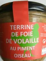 Mängden socker i Terrine de foie de volaille au piment d'oiseau