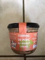 Mängden socker i Terrine de porc au piment oiseau