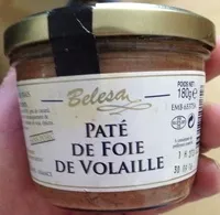 Mängden socker i Pâté de foie de volaille