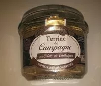 Mängden socker i Terrine de campagne aux éclats de châtaignes