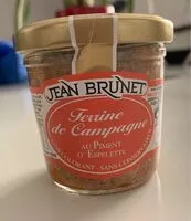 Mängden socker i Terrine de Campagne au piment d'Espelette