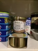 Mängden socker i Confit de foie de porc