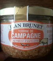 Mängden socker i Pâte de campagne - piment d'Espelette