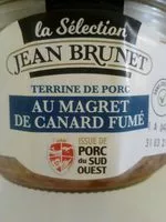 Mängden socker i Terrine de porc au magret de canard fumé