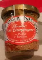 Mängden socker i Terrine de Campagne au piment d'Espelette