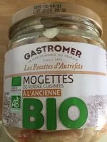 Mängden socker i Mogettes a l'ancienne bio
