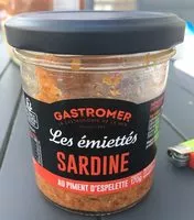 Mängden socker i Les émiettés sardine